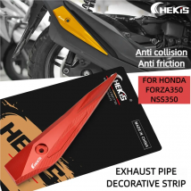 Chekis è adatto per accessori per la modifica del tubo di scarico Honda Forza350 Nss350 Sh350I, strisce laterali anticollisione, strisce per staffe anti-attrito, staffe antigraffio