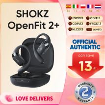 Nowe słuchawki SHOKZ OpenFit 2+ T921 Open-Ear z technologią Dolby Audio, bezprzewodowe słuchawki Bluetooth z mikrofonem, 48 godzin użytkowania, IP55, szybkie ładowanie