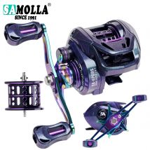 Samolla High-Speed 7.6:1 Köder Casting Angel rolle leichte Köder Long Shot CNC Kurz achsen spule 10kg Max Drag Aluminium legierung