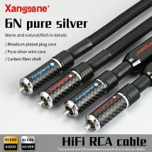 Xangsane ein Paar 6N reines Silber HiFi-RCA-Kabel Verstärker CD-Decoder Signalleitung nicht magnetische HiFi-RCA-Stecker-Verbindungsleitung
