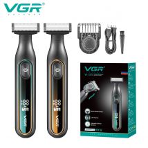 VGR Rasierer Professioneller Rasierapparat Wasserdicht Bartrasierer Elektrischer Rasierer LED Haarschneider Tragbarer Rasierer für Männer V-360