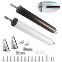 Pneumatischer Türschließer für Pflanzen, Fensterschließer, Schnappplatten-Halte-Öffnungsfunktion und reibungslose Bewegung, einstellbare Schließgeschwindigkeit