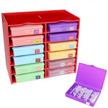 Diamantmalerei-Aufbewahrungstablett-Set, Flip-Top-Aufbewahrungsbox für Bastelarbeiten und Perlenorganisation, Bastelaufbewahrung ﻿