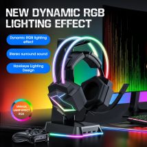 Cuffie da gioco ONIKUMA X20 RGB Cuffie con cancellazione del rumore con microfono HD per PS4 PC Xbox