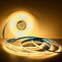 Oeegoo COB-LED-Streifen, 2 m, 3000 K, 24 V COB (nur Streifen), selbstklebendes Licht-LED mit 2400 LEDs für Küche, Wohnzimmer, Heimwerken