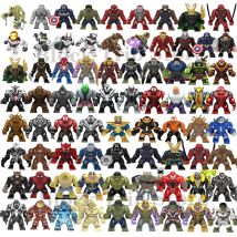 Gorący film Marvel Avengers DIY superbohater model 3D zestaw postaci klocki do montażu zabawka prezent urodzinowy dla dzieci chłopiec dziewczyna