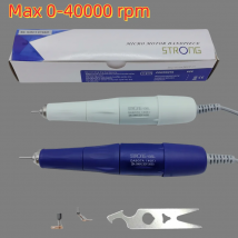 Forte 210 105L MicroMotore Elettrico Trapano per unghie Lucidatore Penna Macchina per manicure per unghie Maniglia per attrezzatura 40000 giri/min Strumento per lima per unghie a 3 pin