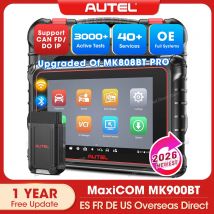Autel MaxiCOM MK900BT Strumento diagnostico per auto Scanner bidirezionale OBD2 da 8 pollici 40+ servizio CANFD DOIP Aggiornamento di MK808BT Pro MK808S