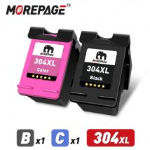 MorePage 304XL Ink Cartridge Remanufactured For HP304 HP 304 XL Envy 5010 5020 5030 5032 5034 Deskjet 2630 2632 2620 3720 3721