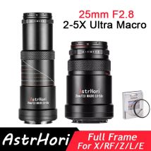 AstrHori 25mm F2.8 2-5X Ultra Makro Objektiv Vollformat Manueller Fokus Für Fuji X Canon RF Nikon Z Panasonic L Sony E Mount Kameras