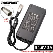 54,6 V 3A Lithium-Batterie-Ladegerät für 48 V Lithium-Akku, XLR-Stecker, 54,6 V, 3 A, 150 Watt, Schnellladegerät mit Lüfter