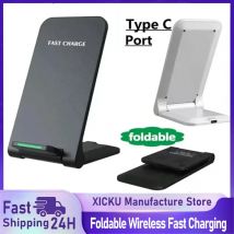 Supporto per caricabatterie wireless veloce per iPhone 17 16 15 14 13 Pro Samsung Xiaomi Caricabatterie per telefono Stazione dock di ricarica rapida a induzione