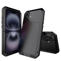 Metallrüstung, geeignet für iPhone 16 Pro Max, 15,14,13,12,11 XS Max XR, 6/7/8 Schutzhülle, All-Inclusive-Drei-Proof-Shell