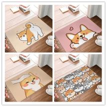 Kawaii shiba inu Eingang Fuß matte Hunde drucken Teppich für Wohnzimmer Wohnkultur rutsch feste Badezimmer Boden matte Balkon Küchen teppiche