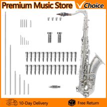 49Pcs/Set Tenor Sax Saxophone Repair Parts Wind Instrument Repair Tool Kit Screw Threaded Rod Conical Nail Saxophone Accessories