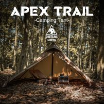 Tenda piramidale OneTigris APEX Trail Tenda piramidale impermeabile antivento per 1-2 persone Tenda calda con presa per stufa per escursionismo in campeggio