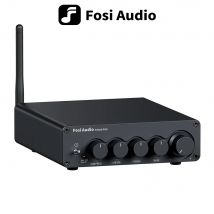 Fosi Audio BT30D PRO Amplificatore di potenza audio Bluetooth Ricevitore audio amplificatore a 2.1 canali per altoparlante subwoofer 165Wx2 + 350W
