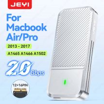 JEYI Custodia SSD in Alluminio per MacBook Air/Pro 2013-2017 - Adattatore NVMe Plug & PlayDriver-Free USB-C da 20 Gbps, Supporto 4 TB
