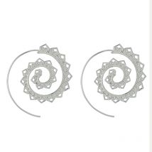 E195 Metal Circle Hoop Earrings,Fashion Long Circles Lollipop Hoop Earrings, Alloy Jewelry Wholesale