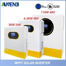 3.5Kw 6.2Kw 11Kw Inverter solare ibrido Mppt 500Vdc Ingresso fotovoltaico 220Vac 48Vdc Onda sinusoidale pura ibrida con Wifi e Rs232