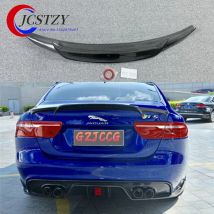 Auto High Quality Carbon Fiber Rear Lip Spoiler Trunk Boot Wing 1Pcs Car Styling For Jaguar XE Spoiler 2015 2016 2018