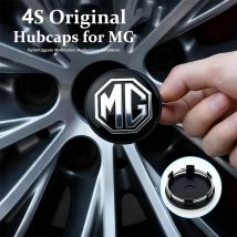 4pcs 65mm Car Wheel Center Hub Cap Rim Cover Emblem Stickers For MG HS MG4 EV Cyber X MARVEL R ZS ES5 ONE Cyberster MG3 MG5 MG7