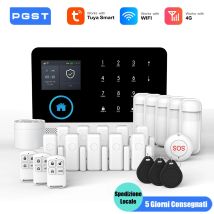PGST 4G WiFi Sistema di allarme Protezione di sicurezza Tuya Alexa Smart Life Set di kit sistema di sicurezza allarme sensore di movimento domotico