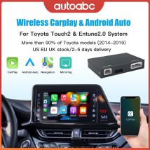 AUTOABC Wireless Carplay Android Auto per TOYOTA Touch2 Entune2.0 Highlander Tundra Sienna Prius Yaris Camry CHR Modulo Decodificatore