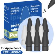 Wear-resistant Pencil Tip for Apple Pencil Pro 1st 2nd USB-C iPencil Replacement Sensitivity Nibs for iPad Pencil 2/1 Spare Nib