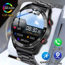 2024 neue Smart Uhr Männer 1,5 zoll Full Touch Screen Bluetooth Anruf Business Mann Uhren Fitnes Sport Smartwatch Für Android IOS