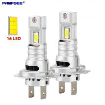 2Pcs Turbo H7 LED CANBUS Lights 50000LM 120W H4 H11 H9 9005 9006 HB3 HB4 Lamp 7035 CSP Wireless Car Headlight Bulbs with Fan M30
