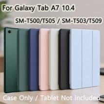 Hülle für Samsung Galaxy Tab A7 10.4 2020/2022 SM-T500 SM-T505 SM-T503 SM-T509 Magnetische Flip Smart Cover Weiche Silikonhülle