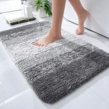 VIKAMA Synthetic Cashmere Bathroom Rug Bathroom Water Absorption Bedroom Living Room Floor Cooling Foot Mat Home Decoration