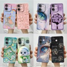Cassa del telefono Per Oppo A5 Pro 5G Graziosi Fiori Macchina Fotografica Del Silicone Liquido Protezione Completa Della Copertura Posteriore Per OppoA5Pro A 5Pro Fundas Coque