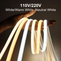 110V 220V Super jasna taśma LED COB z przełącznikiem Taśma FOB Wtyczka EU US 35M 30M 25M 20M 15M 10M