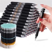 23/33 pezzi penna a sfera retrattile grande capacità 0,5 mm penna a sfera nero/rosso/blu sostituibile materiale scolastico di ricarica
