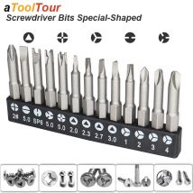 Cacciavite triangolare a forma di U di precisione Punta magnetica 1/4 pollici Croce interna Cacciavite a tre punti Punta di sicurezza per trapano elettrico