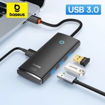 Baseus USB HUB 4 en 1 ampliar tipo C a Multi USB 3,0 adaptador para ordenador portátil tableta PC de escritorio lector de coche 5Gbps divisor HUB