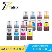 Tatrix 104 premium farb kompatible Bulk-Flasche wasser basierte Nachfüll farbe für epson ecotank ECOTANK