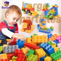 70 pz 200 pz grandi particelle educativo Building Block bambini mattoni di base assemblato Puzzle fai da te per Legoeds giocattoli per i bambini