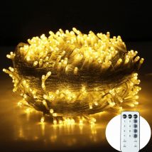 Lampki LED zewnętrzne na pilot, 200-800 LED, lampki choinkowe, girlanda, dekoracja ślubna, imprezowa, ogrodowa, świąteczna.