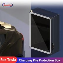 NovaAcc-caja de estación de carga para Tesla Gen 3, conector de pared, caja de carga, organizador de cables, cubierta impermeable para cargador de pared exterior