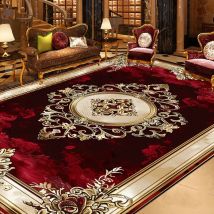 Hermosa alfombra Retro europea para sala de estar, decoración de área grande, alfombras para sofá, dormitorio, guardarropa, alfombrillas antideslizantes