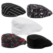 Catering Cook Hat 5/2/1pcs Chef Kitchen Work Cap for Food Service Hotel Restaurant Canteen Baking Household Cooking Chef's beret