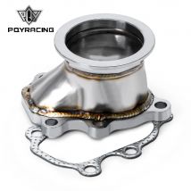 Edelstahl adapter für t25 t28 gt25 gt28 2.5 "63mm V-Band-Klemm flansch Turbo-Fallrohr adapter pqy4833