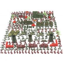 1 Set giocattolo militare modello Action Figure uomini Figure pose soldati Rocket Tanks torretta bambini ragazzo regalo giocattoli Kit
