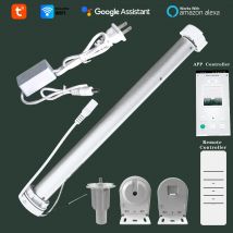 Tuya WiFi Mini Motorizzare Motore per tende a rullo App Smart Life Motore per otturatore per tubo da 38 mm Controllo vocale intelligente Domotica
