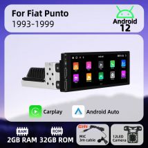 Android Multimedia para coche para Fiat Punto 1993-1999 pantalla de 6,9 pulgadas 1 Din Radio estéreo unidad principal Carplay Autoradio navegación GPS