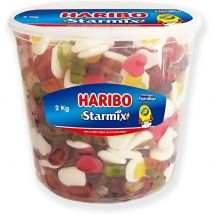 Haribo Favourites Jellies, 2kg -Haribo Starmix - Golosinas, 2 kg-HARIBO FAVORITOS RED & WHITE REGALIZ ROJO 2kg