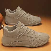 Stivaletti per uomo 2025 Primavera Uomo Casual Sneakers Antiscivolo Khaki Lavoro Scarpe da uomo Stivaletti Mocassini Lace Up Zapatillas Hombre